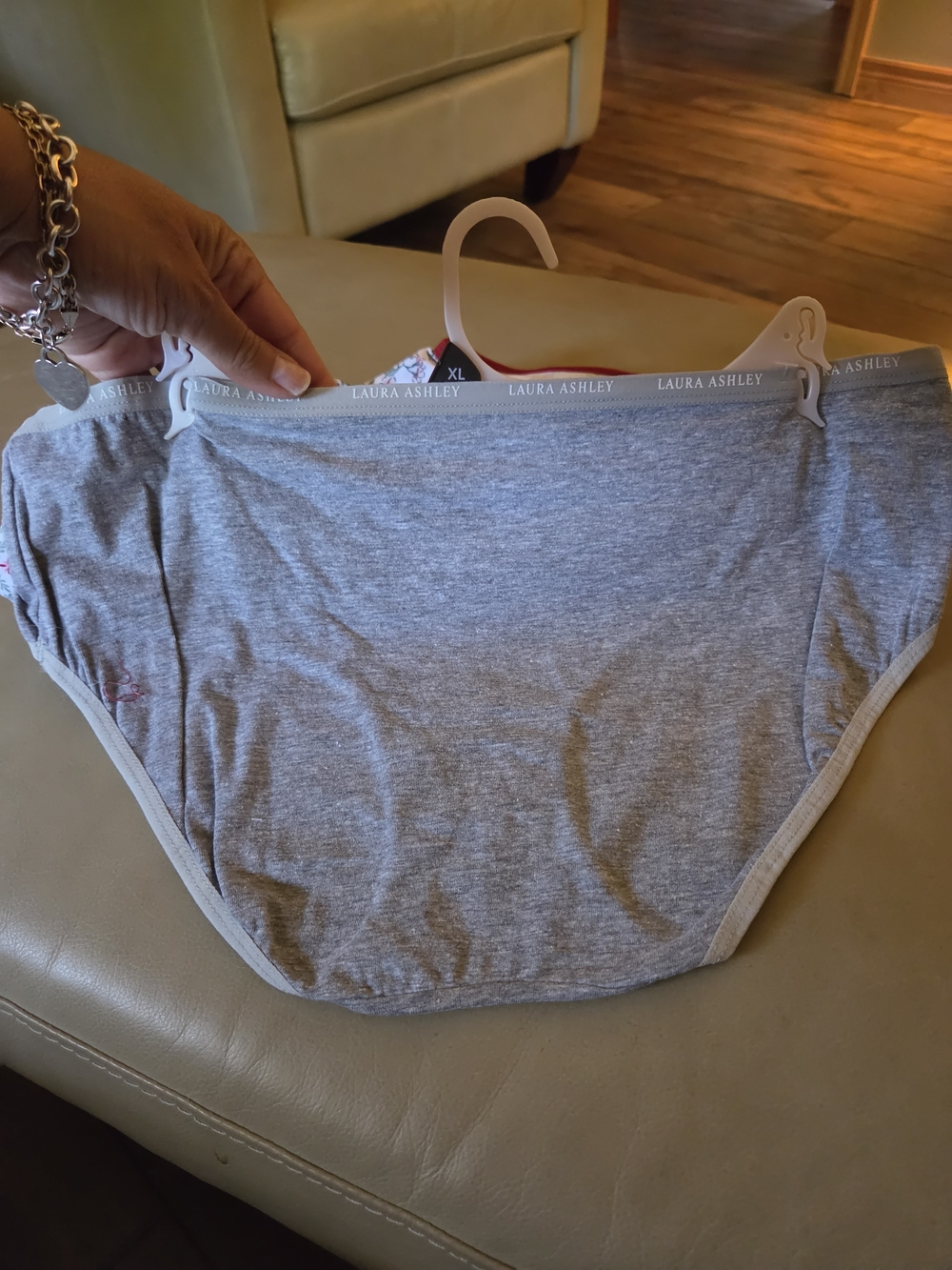 Four Pack Laura Ashley Cotton Underwear with Branded Trim - Picture 7 of 7